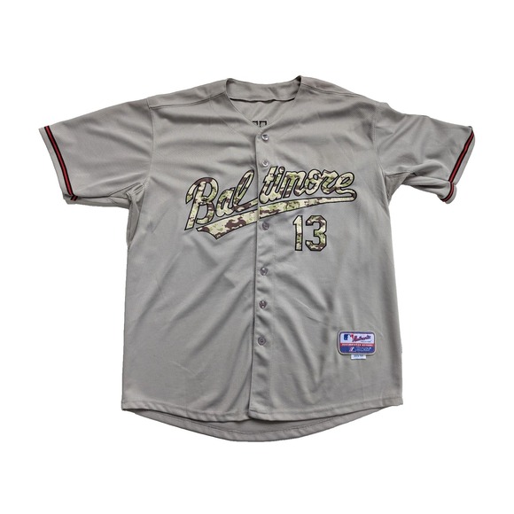 Majestic Other - READ Manny Machado Baltimore Orioles Jersey Size 50 Camo Memorial Day Majestic
